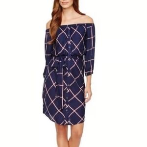 Splendid Blue And Red Dress Size M